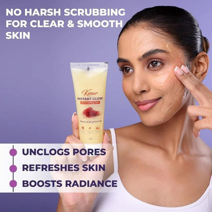 Kesar Instant Glow Exfoliating Gel - 60g (Women)