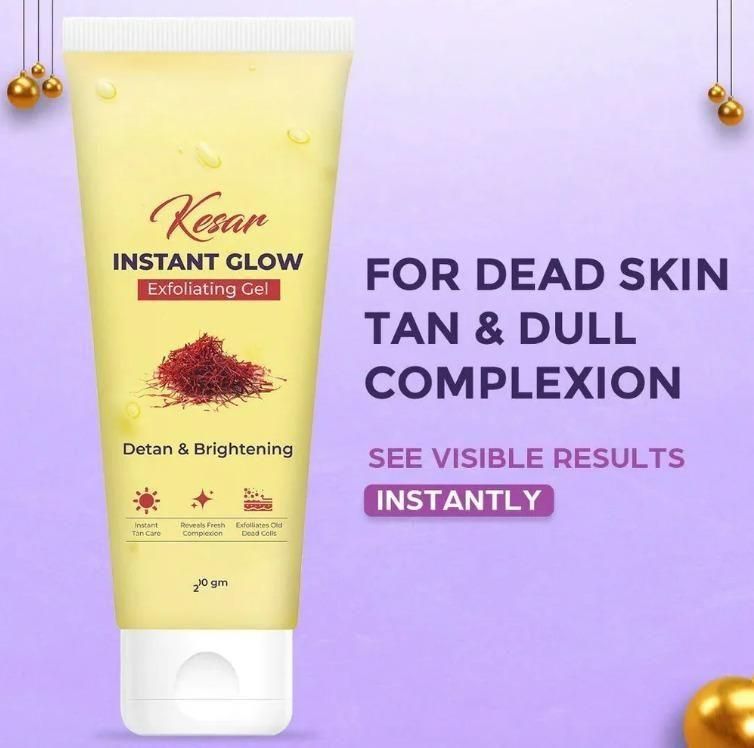 Kesar Instant Glow Exfoliating Gel - 60g (Women)