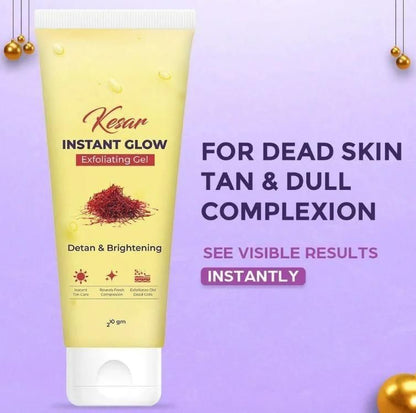 Kesar Instant Glow Exfoliating Gel - 60g (Women)